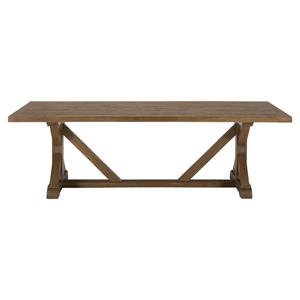 Jofran Slater Mill Pine Reclaimed Pine Trestle Dining Table